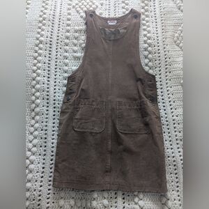 Suede Overall Dress